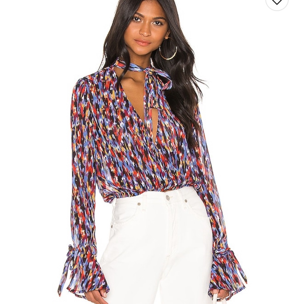 ISO!!! Small Joli Tie Cuff Blouse House of Harlow 1960xRevolve